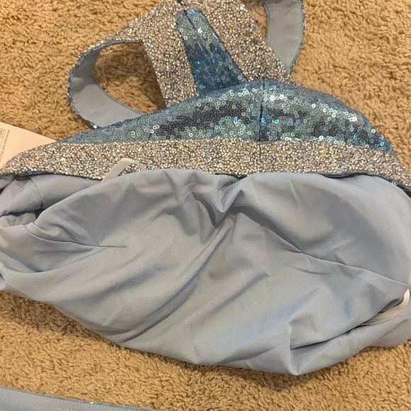 Sparkling Blue Sequin Two-Piece Set - Picture 4 of 8